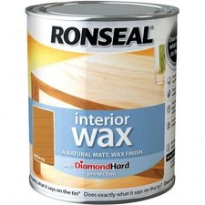 Ronseal Diamond Hard Interior Wax Ultimate Professional Finish 750ml 8 Colours