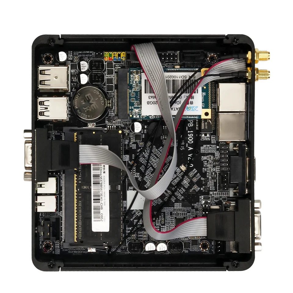 Fanless Mini PC Intel Celeron J1900 Quad-Cores 2.0GHz 2x RS232 2x LAN Windows 10 - Image 4 of 4