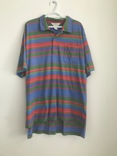 Orvis Men s Striped Short Sleeve Polo Shirt Size XL Multicolor