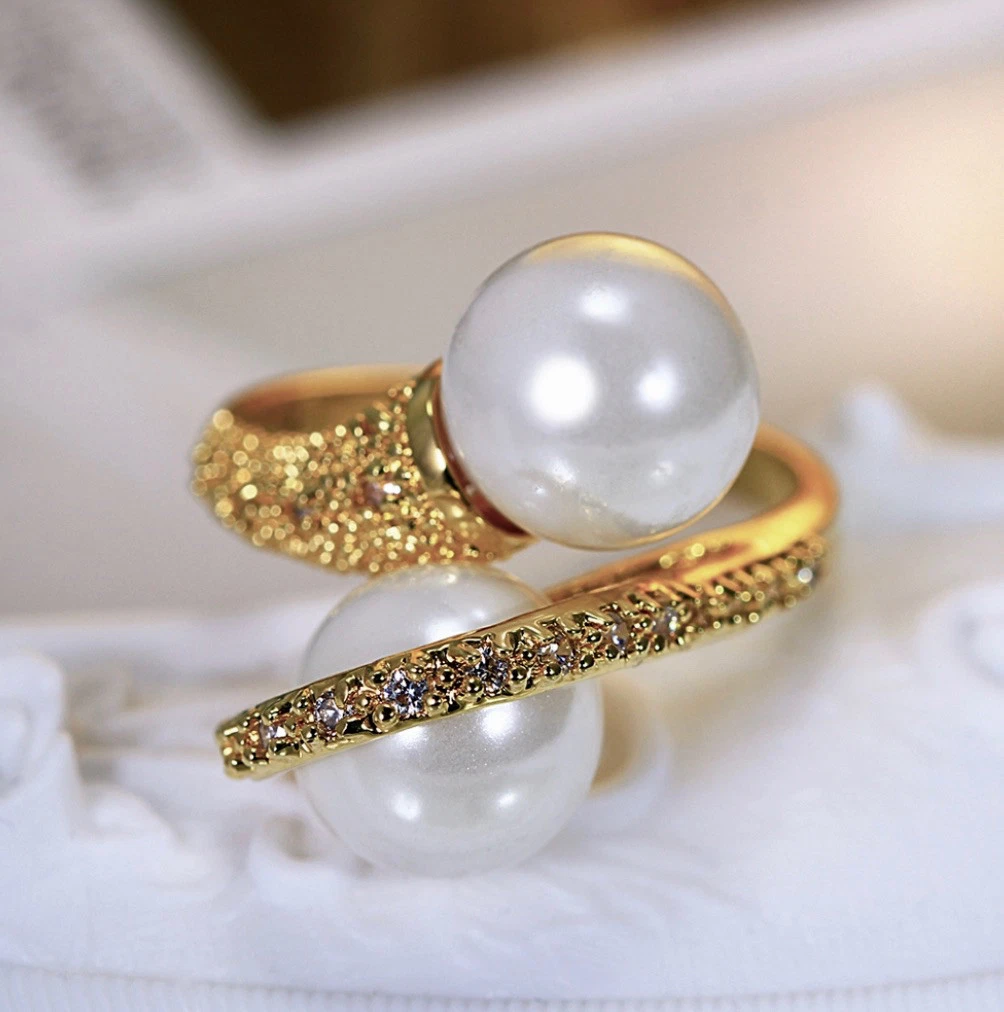 Swarovski pearl ring sale