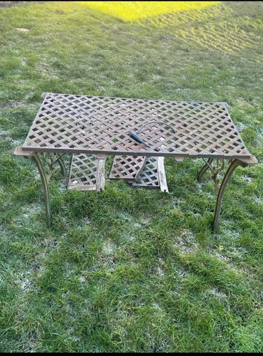 Cast Iron Garden Set For Doing Up 