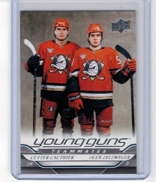2024-25 Upper Deck Cutter Gauthier Olen Zellweger Teammates Young