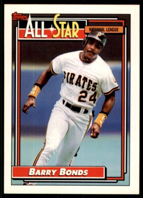 1992 Topps #390 Barry Bonds qPcfZh | eBay
