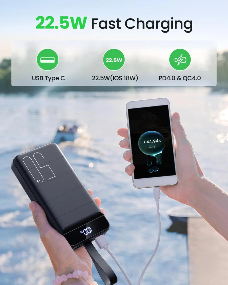 Power Bank Fast Charging 50000mAh - 22.5W Portable Charger USB C Quick Charge Power Bank Fast Charging 50000mAh - 22.5W Portable Charger USB C Quick Charge