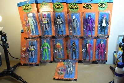 MCFARLANE TOYS McFarlane BATMAN 1966 66 Classic TV Series Robin Riddler Joker Two-Face Penguin