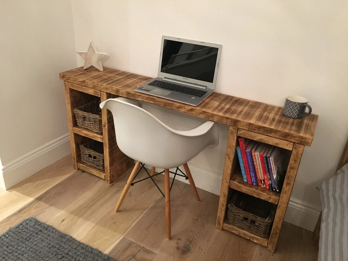 NEW RUSTIC DESK TABLE KIDS TEENAGER ROOM MADE TO MEASURE