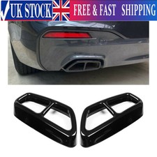 Exhaust Muffler Pipe Tailpipe Cover Trim For BMW 5 Series G30 G31 2018-2022 2PCS