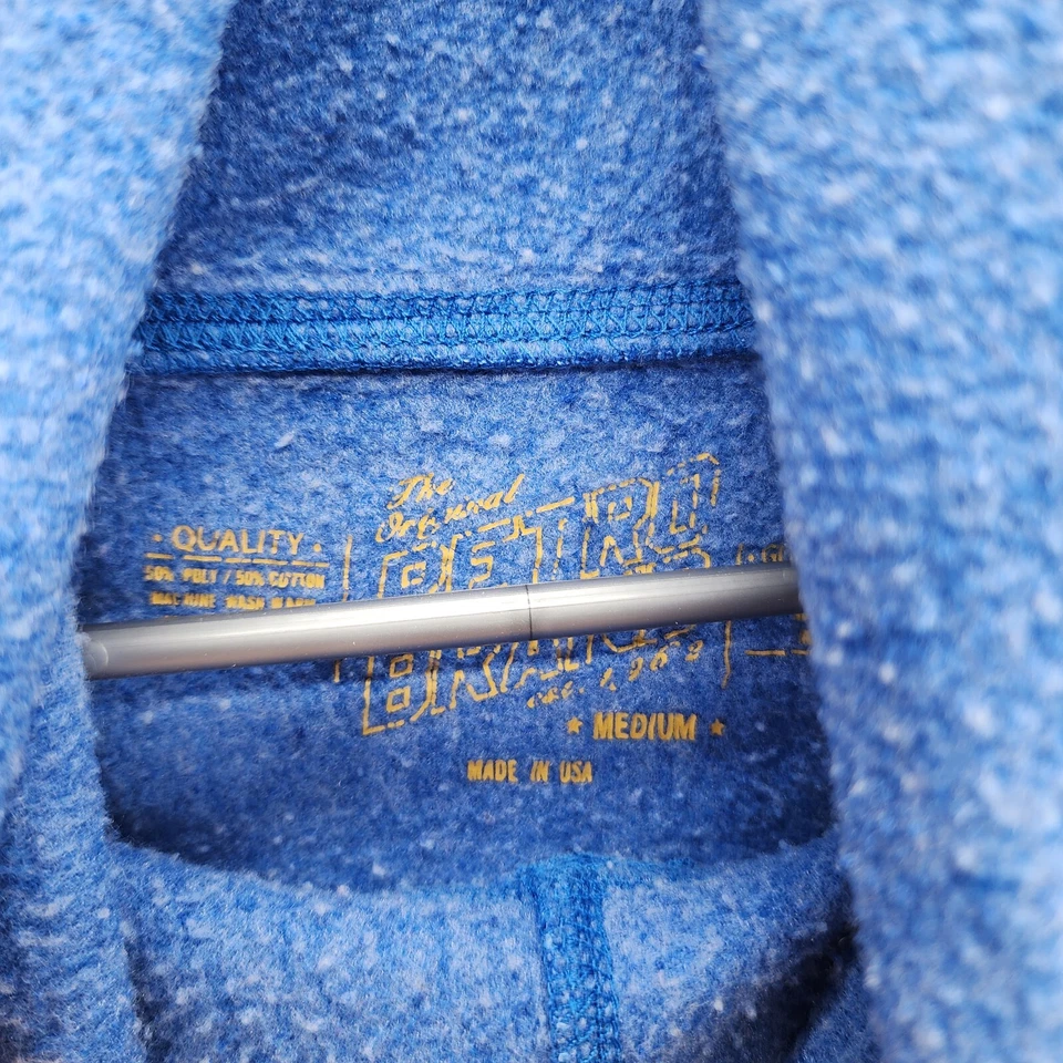 Kansas Jayhawks Sweatshirt Womens Medium Retro Brand Blue Cowl Neck - Image 3 of 4