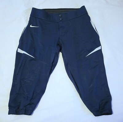 TEAM ISSUED Nike Dri-Fit UNC Tar Heels navy softball pants size