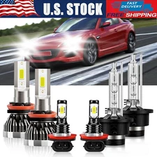 Combo LED Headlight High/Low+Fog light Bulb Kit Super Bright For Mazda RX-8 2008
