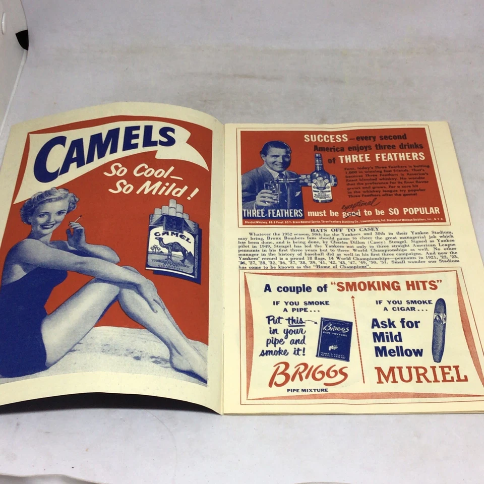 1952 NEW YORK YANKEES Vs. WASHINGTON SENATORS (Mantle,Rizzuto) *RARE* - Image 2 of 4