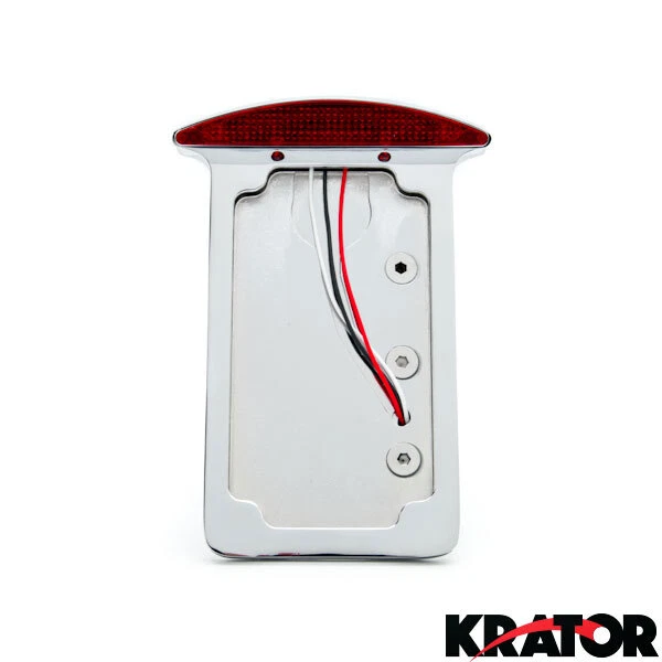 CHROME SIDE MOUNT LED BRAKE & LICENSE PLATE FITS CHOPPER HARLEY DAVIDSON CRUISER - Image 2 of 4