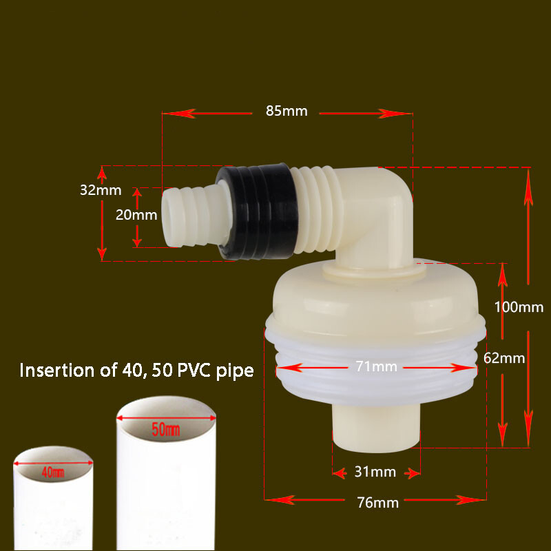 Washing Machine Dishwasher Drain Hose Y Piece Join Connector Splitter Y