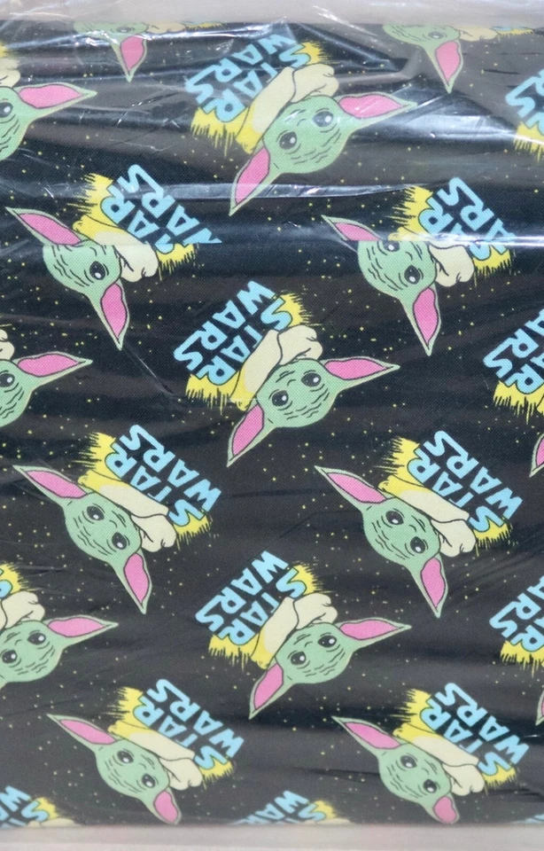 STAR WARS Mandalorian ~ The Child & Logo Pattern Cotton Fabric 1/4 Yard 9” X 44” - Image 2 of 4