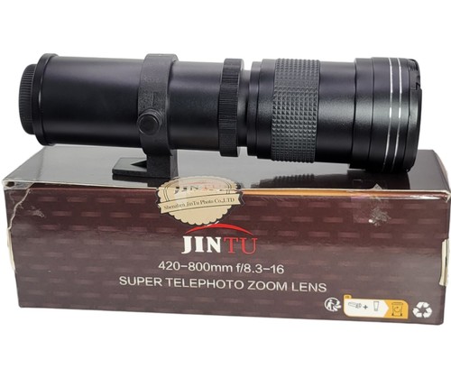 JINTU 420-800mm F/8.3-16 Super Telephoto Zoom Lens for SLR Black NEW OPEN BOX - Picture 8 of 10