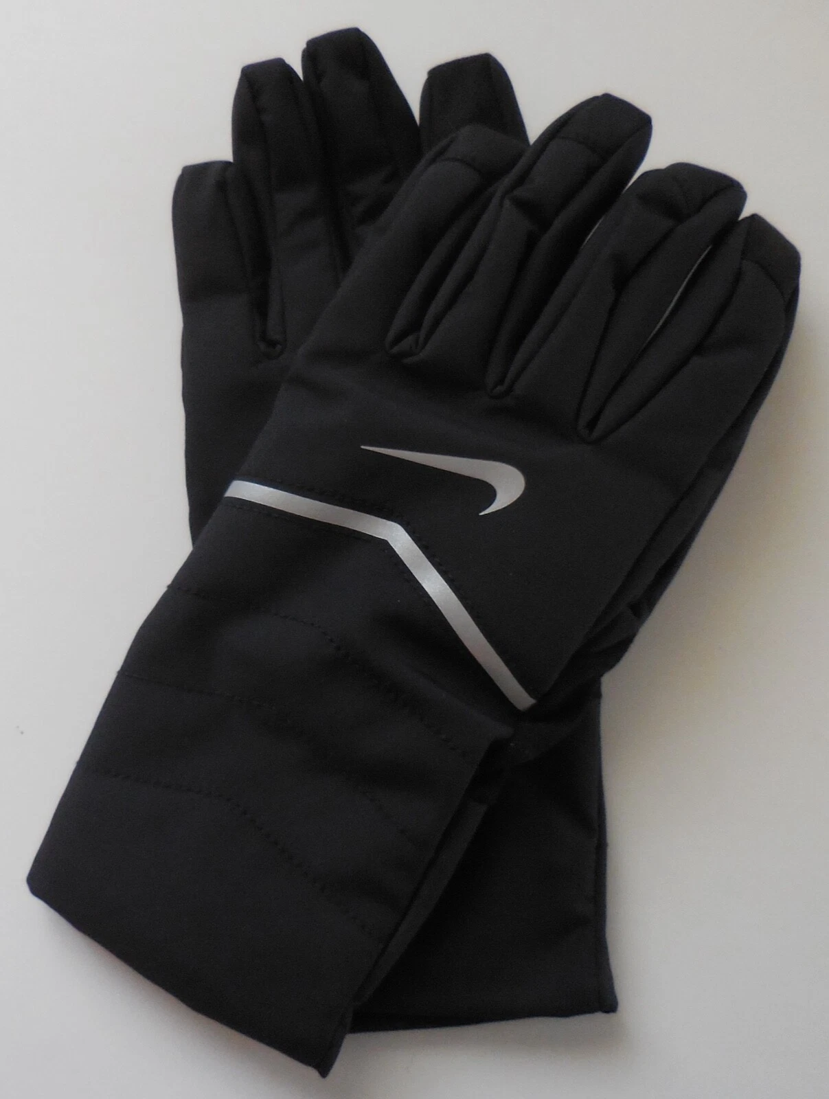 Nike AeroShield Running Gloves Women Black/Silver Small