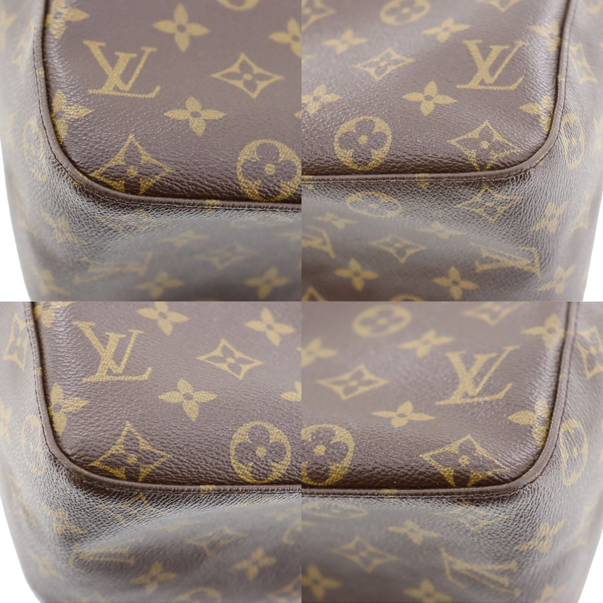 LOUIS VUITTON Looping GM Used Shoulder Bag Brown Monogram Canvas 