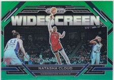 2023 Panini Prizm WNBA widescreen Green Prizm REFRACTOR  #5 NATASHA CLOUD