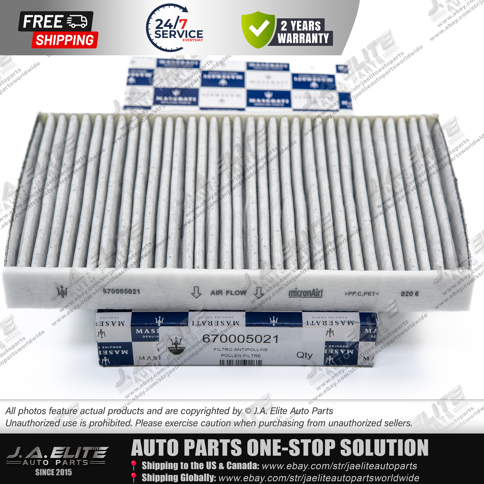 3pcs Genuine Air & Oil & Pollen Filter fit Maserati Ghibli Levante Quattroporte