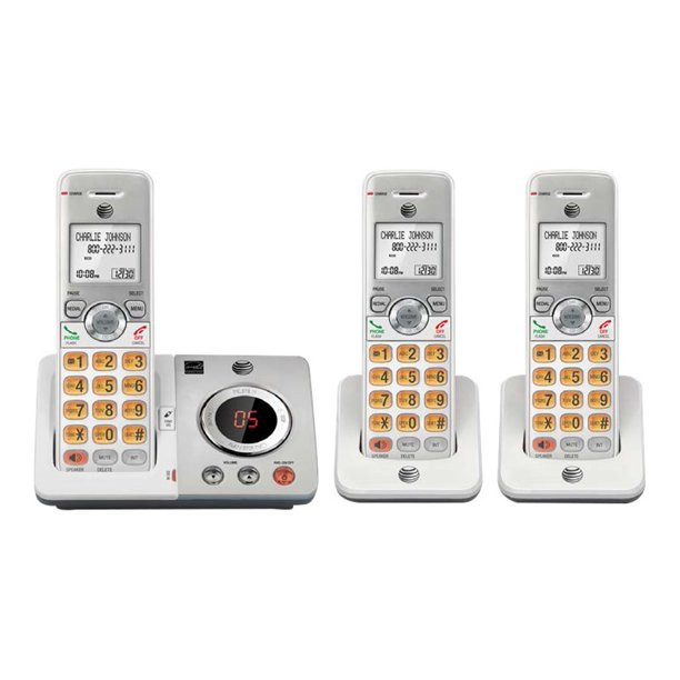 NEW AT&T DECT 6.0 3Handset Cordless Phone with Answering System
