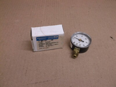 15 1005 H 01L Ashcroft Neu Box 1/8-NPT 0/30-PSI 1,5'' Druckmesser 151005H01L