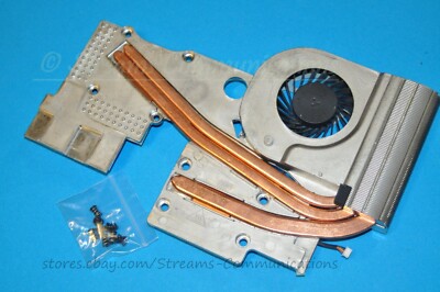 TOSHIBA Qosmio X770 X775 17.3 Laptop CPU Cooling Fan w/ Heatsink Module + Screws