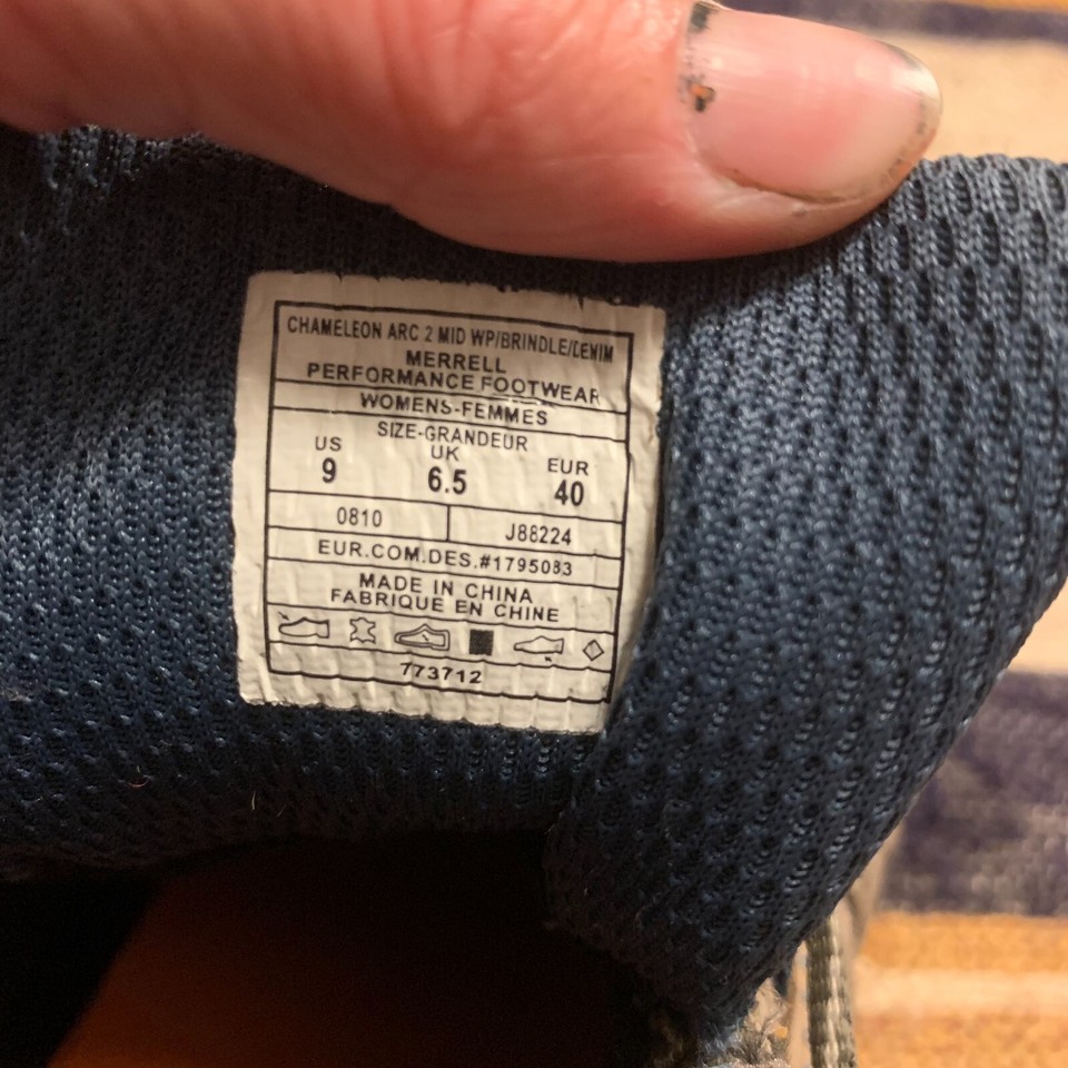 Merrell Ortholite Hiking Boots Air Cushion Chameleon ARC 2 Mid Brindle