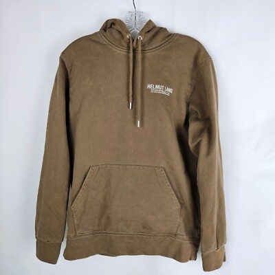 Helmut Lang Limited Edition Brown Pullover Hoodie Small Cotton