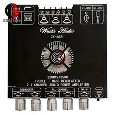 2.1 Channel TPA3255 Bluetooth Digital Power Amplifier Board 220W 2 350W ZK-AS21