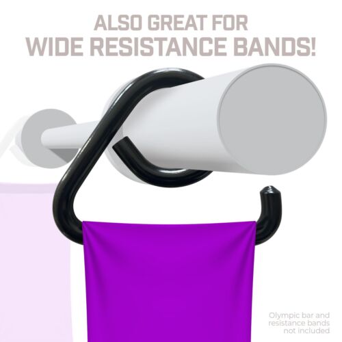 Resistance Band Bar Collar Hooks, Use with Any 2" Olympic Bar, USA MADE - Picture 4 of 9