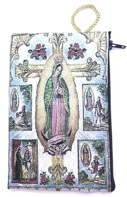 Our Lady Of Guadalupe Christian Two Sided Rosary Bag, Easter, NWOT