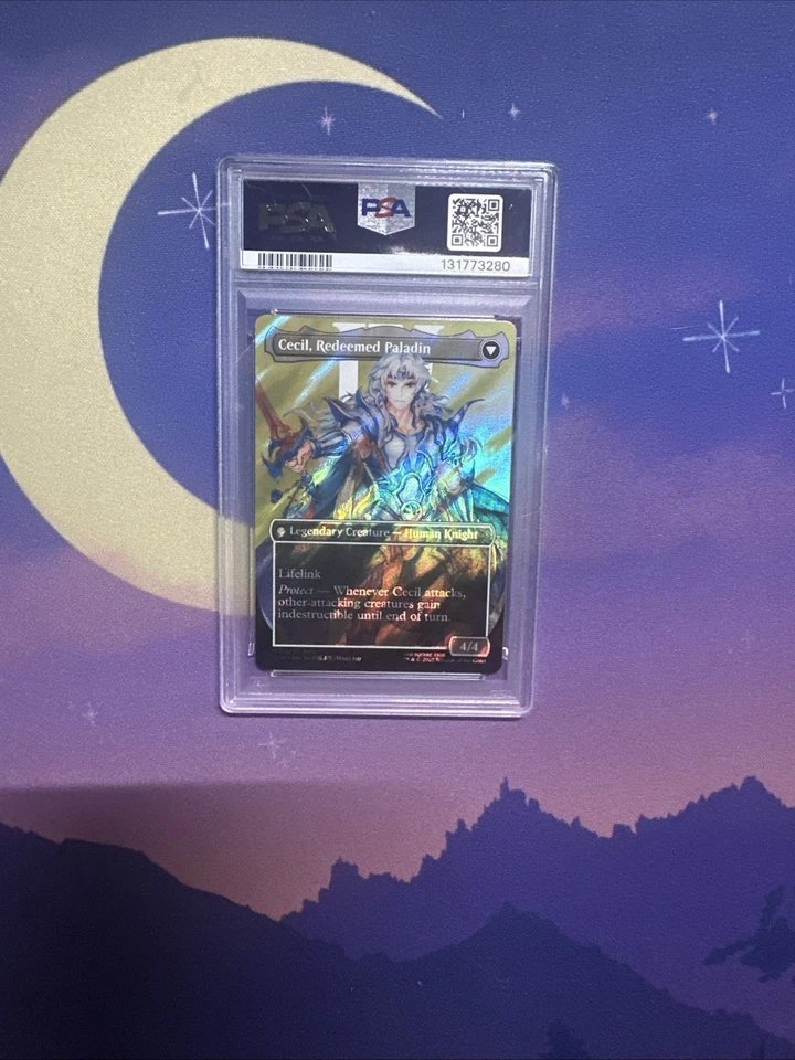 4936 Cecil Dark Knight Paladin 2025 MTG Final Fantasy #0525 Surge Foil PSA 10 - Image 2 of 2
