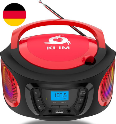KLIM Boombox Radio Mit CD Player - NEU - Fm-Radio, CD Player, Bluetooth, MP3, US