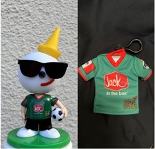 Jack in the Box MEXICO Jersey mini Bobblehead Matching Mini Jersey Keychain :
