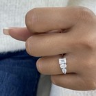 1.5ct Multishape Fashion Ring White Gold 14K Labcreated Diamond F/VS — photo 7