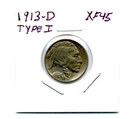 US. Five Cents. Buffalo. 1913-D Type I choice Extra Fine