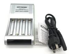Premiertek EX-509F Smart Fast 4 Channel Ni-MH Ni-Cd AA/AAA Battery Charger