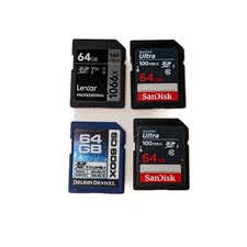 SD Cards 4 64GB
