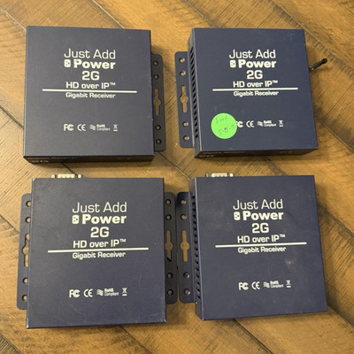 Just Add Power 2g HD Over IP Gigabit Receiver (Used Works)