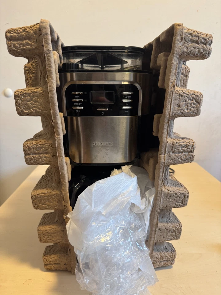 Severin KA 4813 Kaffeemaschine mit Mahlwerk LED-Display Timer Edelstahl Gebrauch - Bild 3 von 4