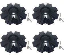 4 Kmc Wheels Gloss Black Wheel Center Hub Caps For 56lug Km651 Slide
