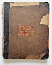 Antique 1838 Illustrated Atlas of the United States by T. G. Bradford