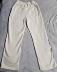 Genuine Rolling Stones + Iconic LIPS Logo Ivory Juniors Fleece Pants — photo 4