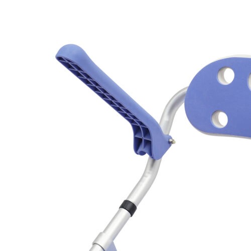 Siège de bain réglable hauteur avec dossier et bras chaise de douche pliable banc 330lbs - Photo 10 sur 15