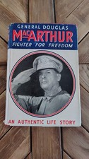 Vintage Antique BOOK  1942 General Douglas MacArthur Fighter For Freedom HC DJ