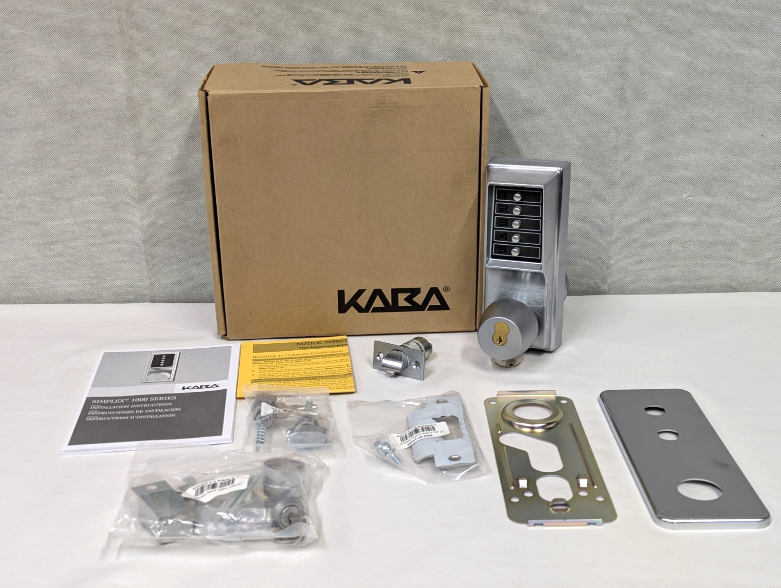 DORMAKABA Series 1000 1041B Knob Operated Digital Lock with Key Override