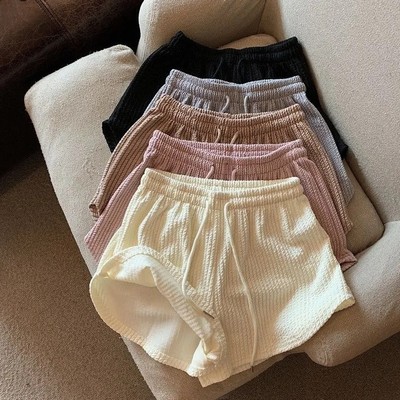 Stilvolle und funktionelle lockere Passform sportliche Damenshorts mit Kordelzug Set