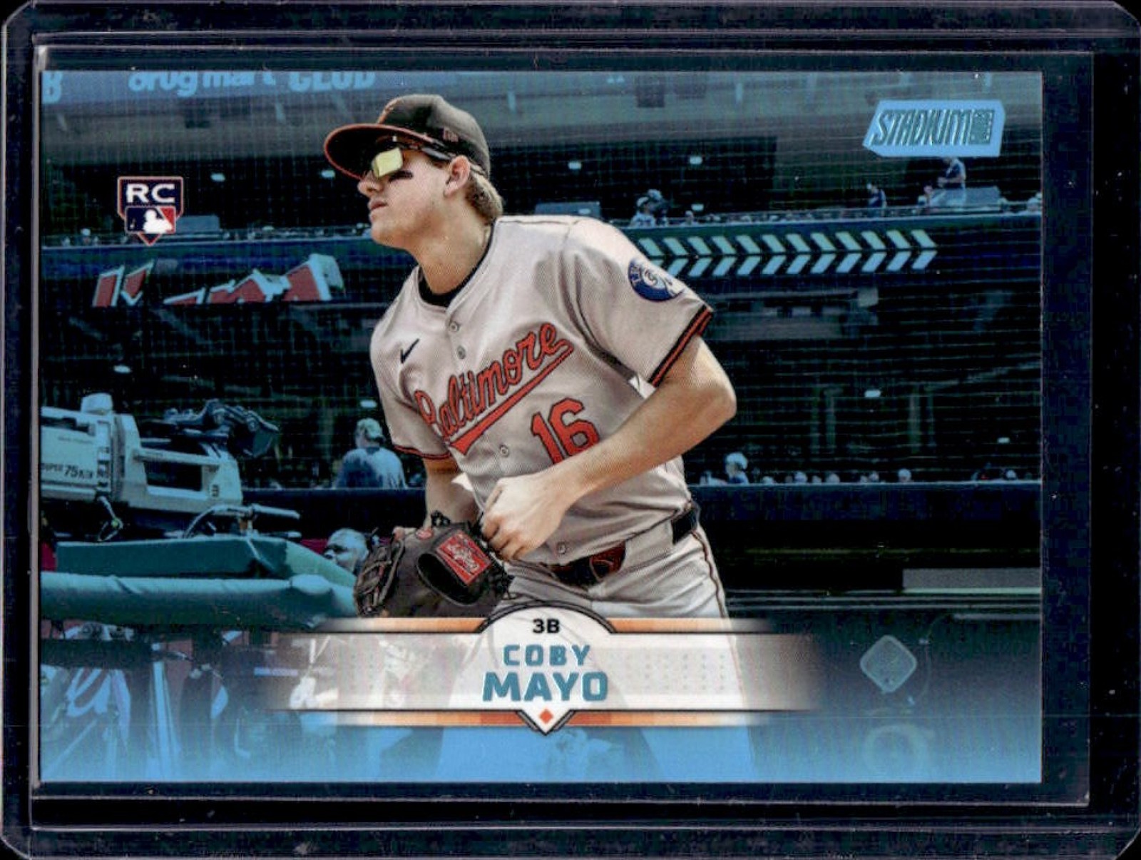 2025 Topps Stadium Club Coby Mayo RC Light Blue Foil Rookie #62 Orioles