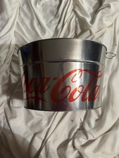 Coca Cola Branded Metal Ice/drinks Bucket