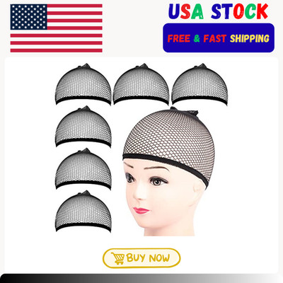 6 pcs Hair Net, Durable Professional Hairnet Cap, Stretchy Wig Cap for Men Women
